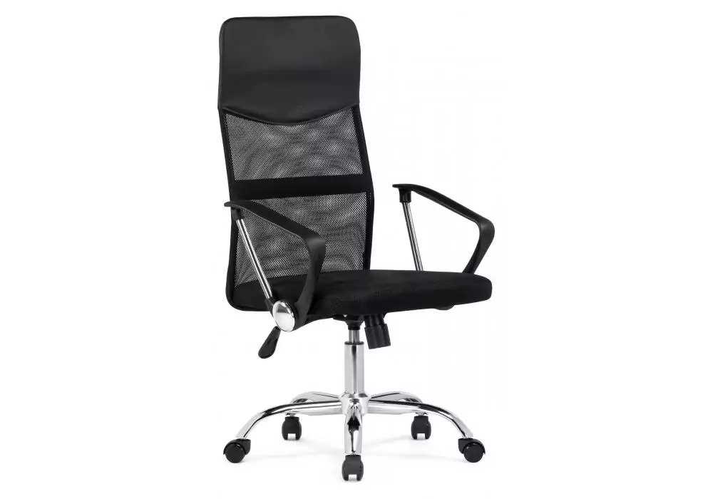 Компьютерное кресло Woodville Arano 1 black / chrome – главное изображение продукта