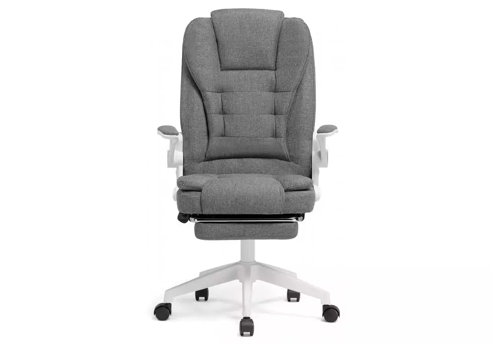 Компьютерное кресло Woodville Mitis gray / white – дополнительное изображение продукта