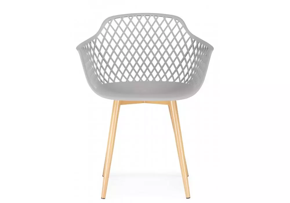 Пластиковый стул Woodville Rikon gray / wood – дополнительное изображение продукта
