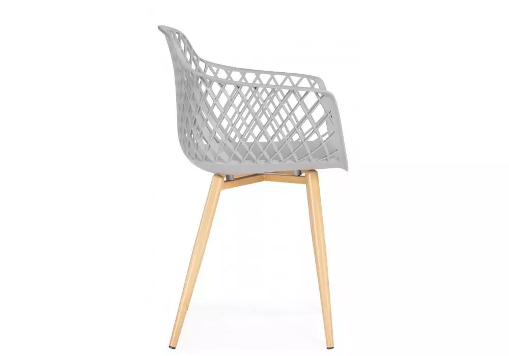 Пластиковый стул Woodville Rikon gray / wood – дополнительное изображение продукта