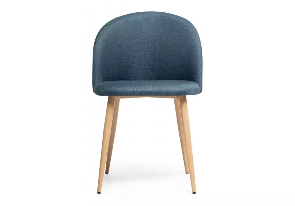 Стул на металлокаркасе Woodville Aldo blue / wood – дополнительное изображение продукта