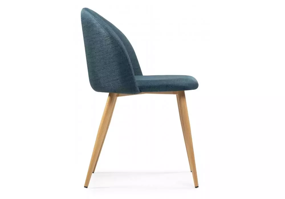 Стул на металлокаркасе Woodville Aldo blue / wood – дополнительное изображение продукта