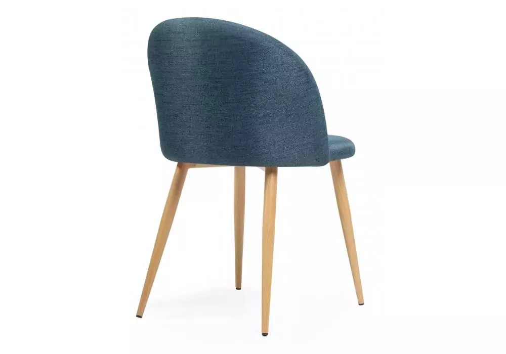 Стул на металлокаркасе Woodville Aldo blue / wood – дополнительное изображение продукта