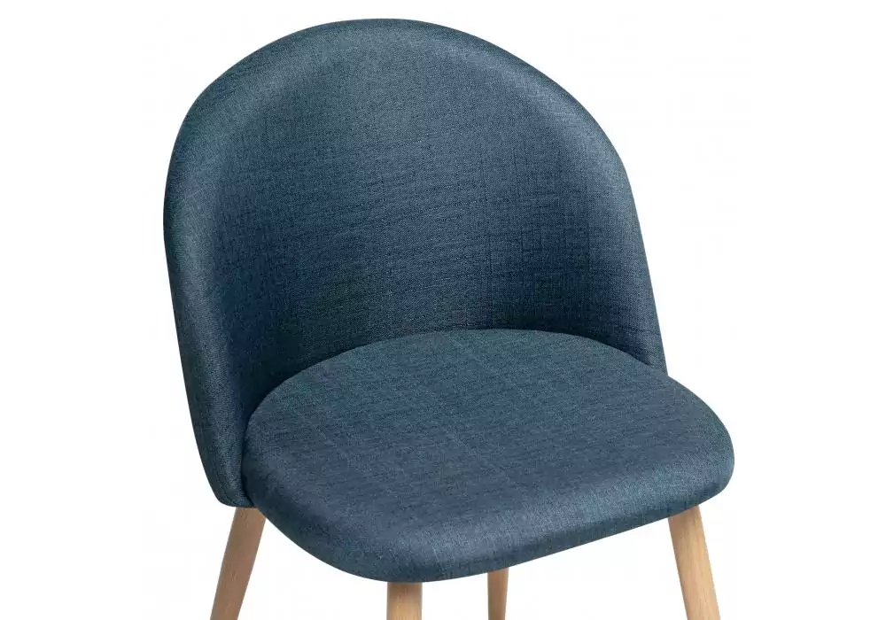 Стул на металлокаркасе Woodville Aldo blue / wood – дополнительное изображение продукта