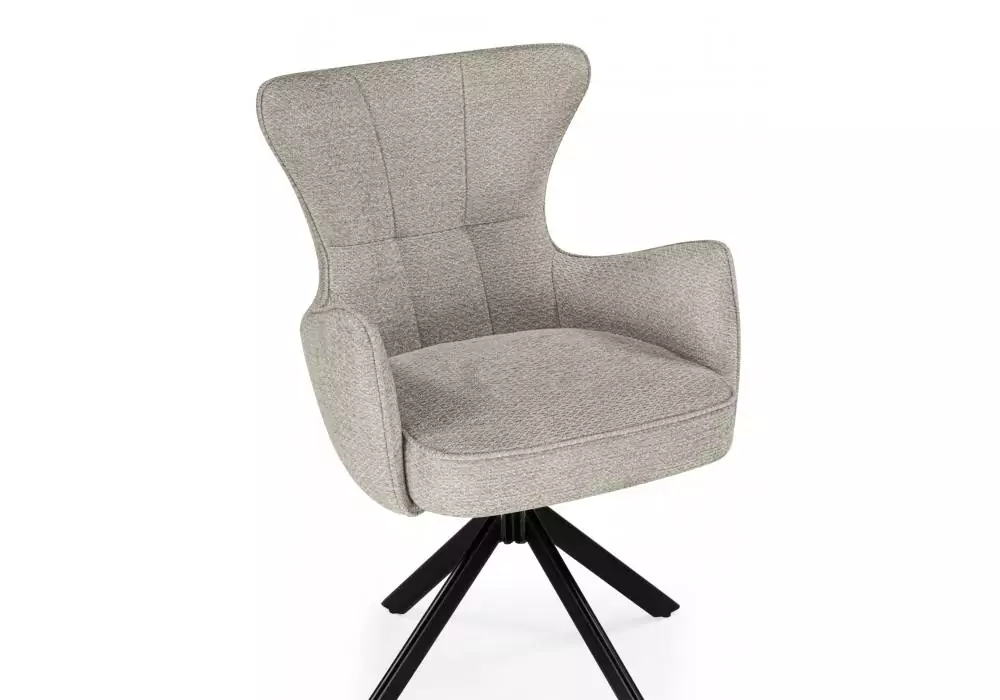 Стул на металлокаркасе Woodville Atlanta beige / black крутящийся – дополнительное изображение продукта