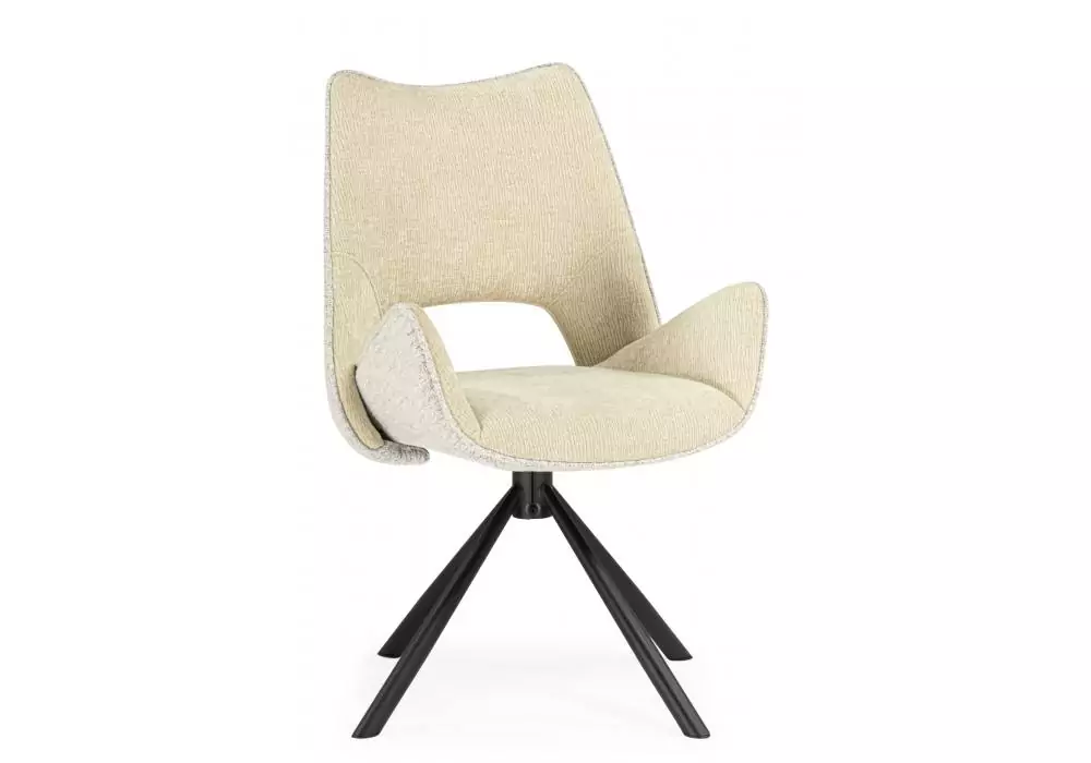 Стул на металлокаркасе Woodville Balaton 360 крутящийся beige / black – дополнительное изображение продукта