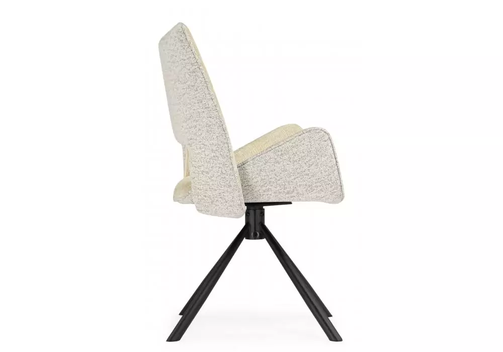 Стул на металлокаркасе Woodville Balaton 360 крутящийся beige / black – дополнительное изображение продукта