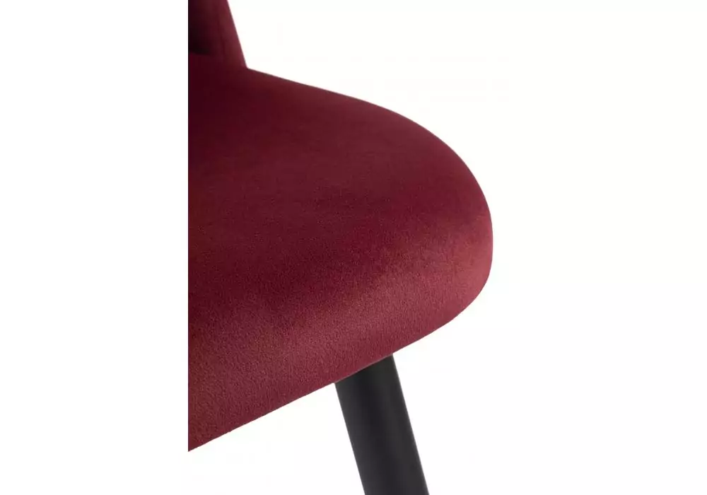 Стул на металлокаркасе Woodville Gabi wine red / black – дополнительное изображение продукта