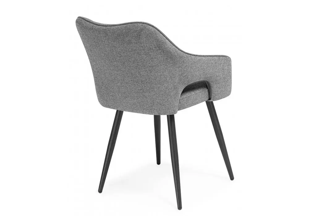 Стул на металлокаркасе Woodville Hera dark gray / black – дополнительное изображение продукта