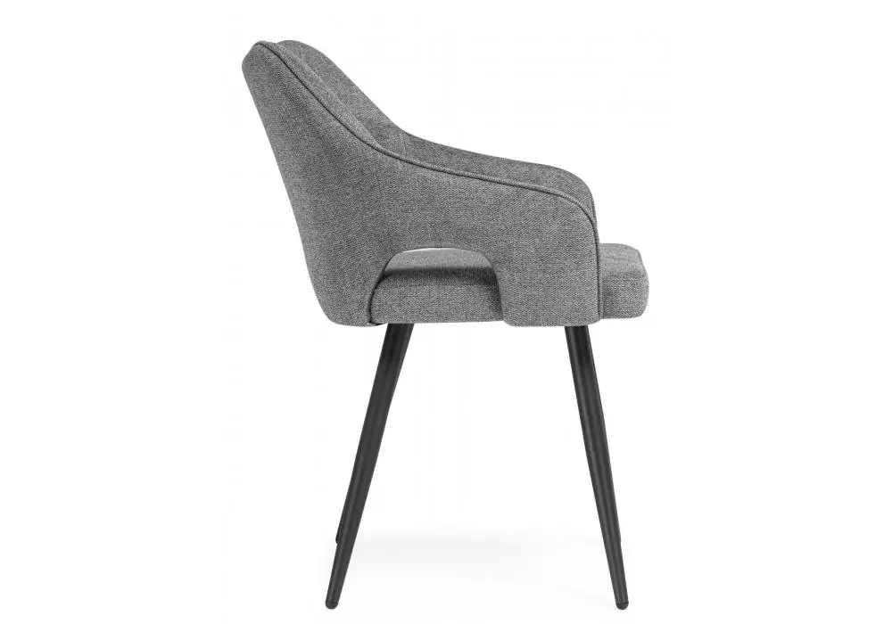 Стул на металлокаркасе Woodville Hera dark gray / black – дополнительное изображение продукта