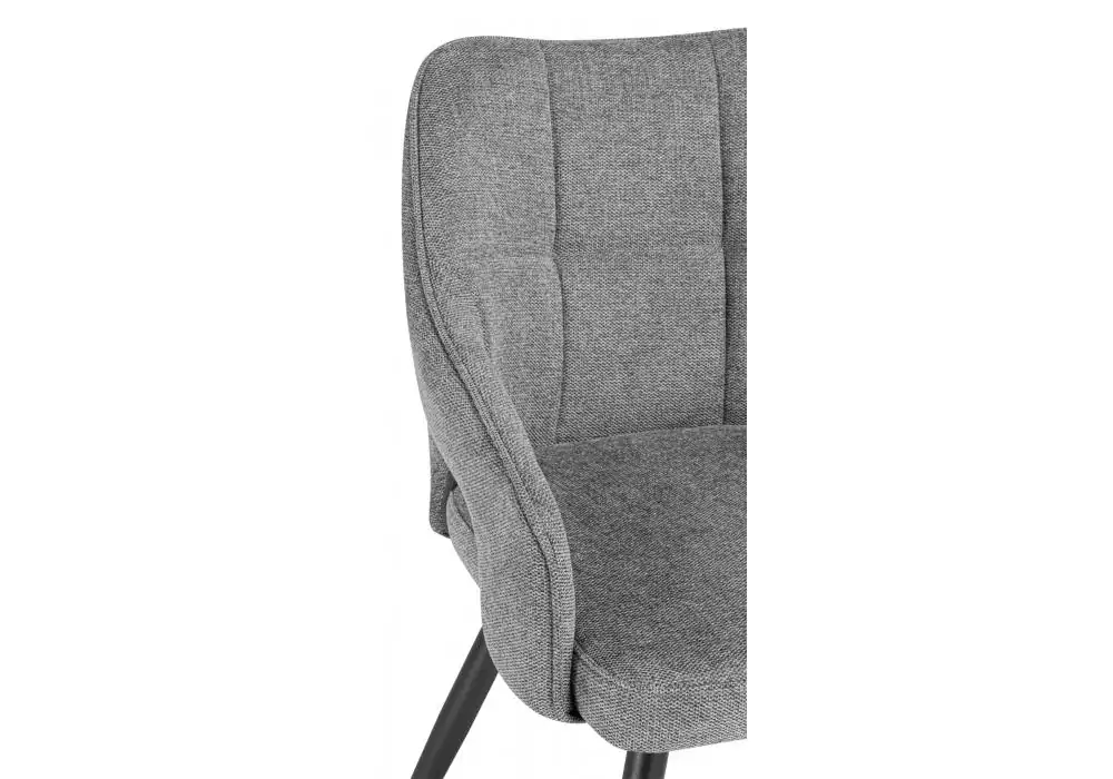 Стул на металлокаркасе Woodville Hera dark gray / black – дополнительное изображение продукта