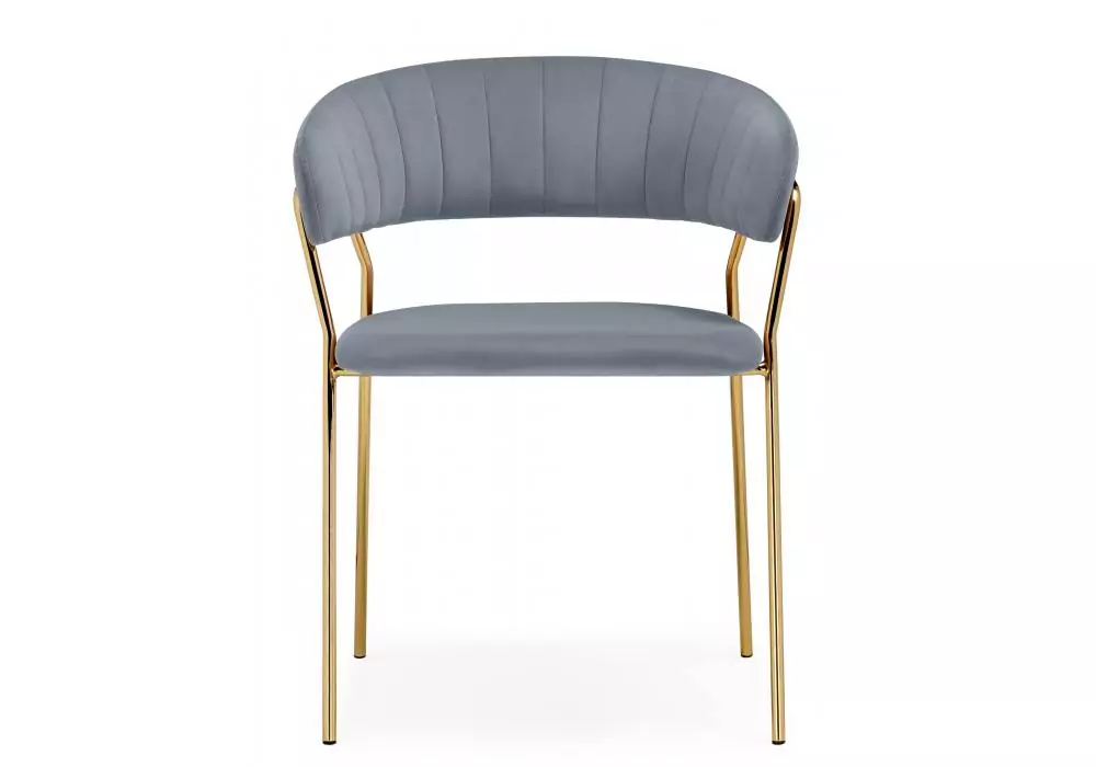 Стул на металлокаркасе Woodville Kamelia 1 gray / gold – дополнительное изображение продукта