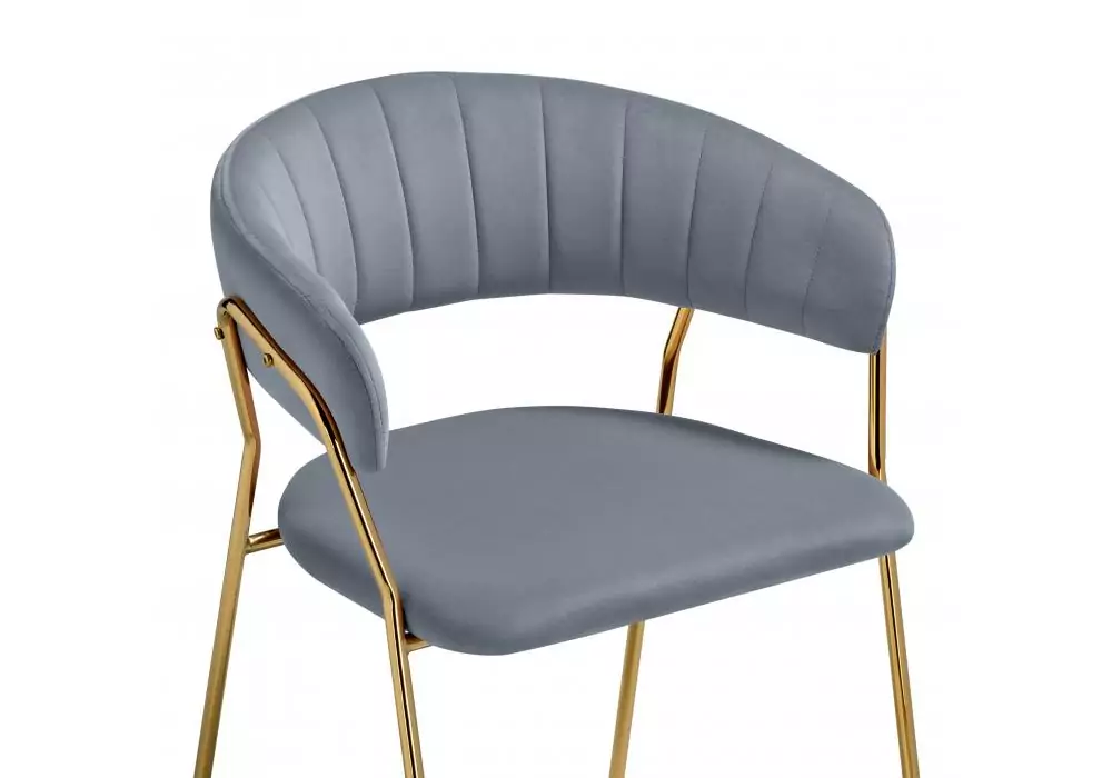 Стул на металлокаркасе Woodville Kamelia 1 gray / gold – дополнительное изображение продукта