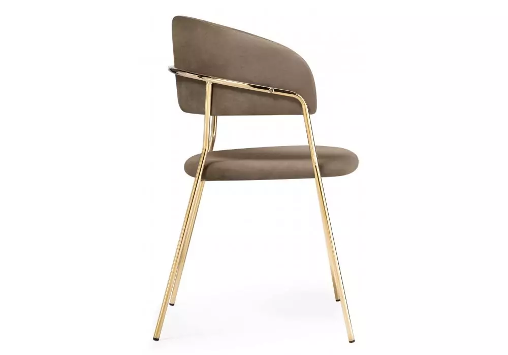 Стул на металлокаркасе Woodville Kamelia cappuccino / gold – дополнительное изображение продукта