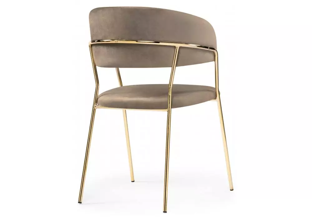 Стул на металлокаркасе Woodville Kamelia cappuccino / gold – дополнительное изображение продукта