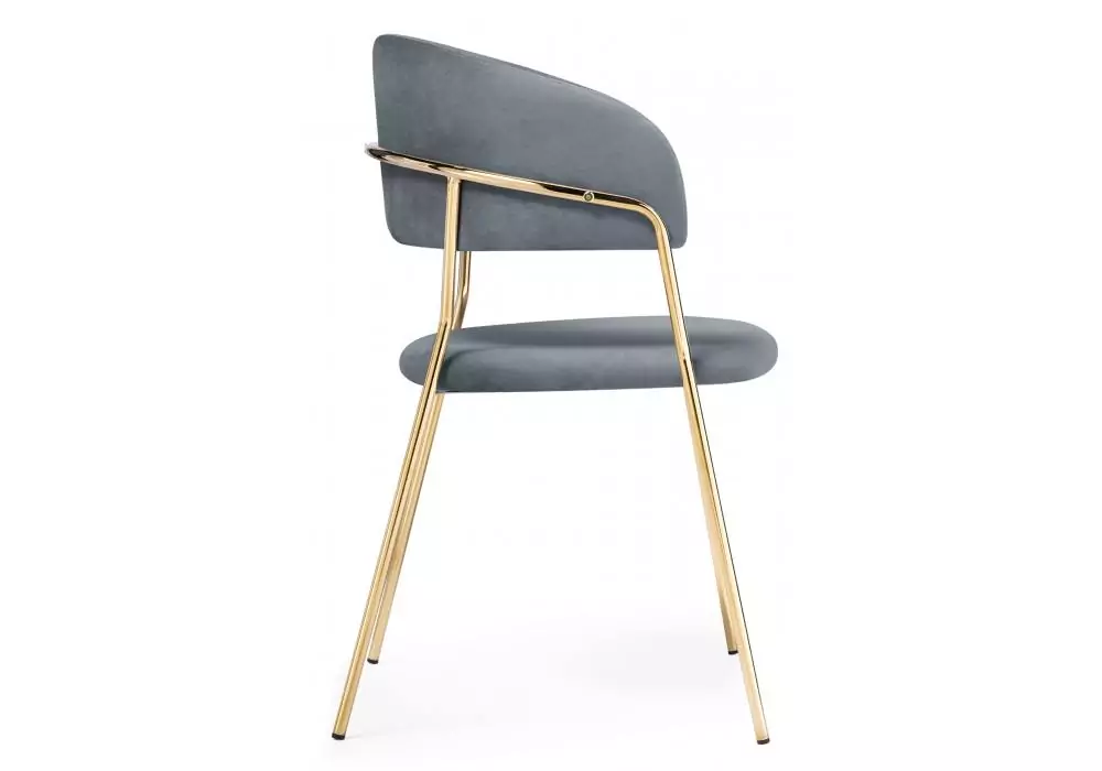 Стул на металлокаркасе Woodville Kamelia gold / gray – дополнительное изображение продукта