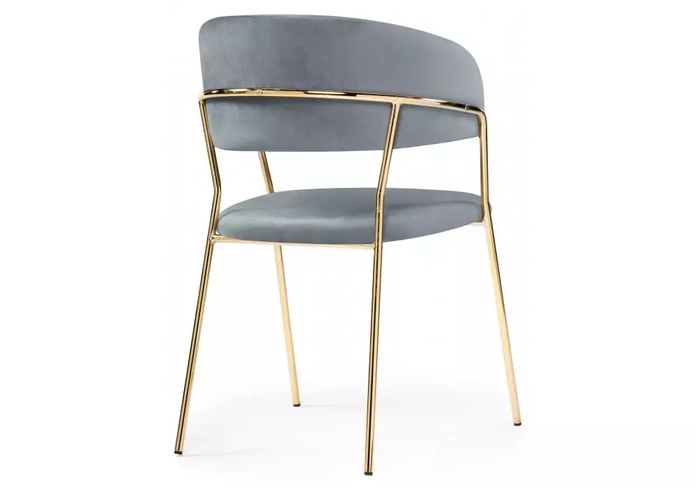 Стул на металлокаркасе Woodville Kamelia gold / gray – дополнительное изображение продукта
