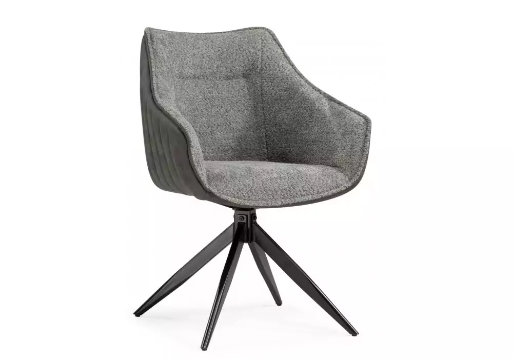 Стул на металлокаркасе Woodville Kansas gray / graphite gray / black – главное изображение продукта
