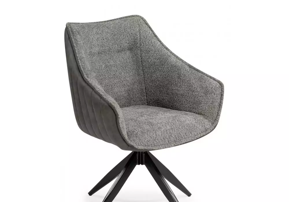 Стул на металлокаркасе Woodville Kansas gray / graphite gray / black – дополнительное изображение продукта