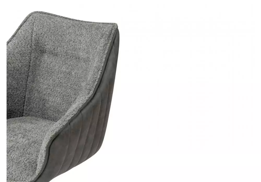 Стул на металлокаркасе Woodville Kansas gray / graphite gray / black – дополнительное изображение продукта