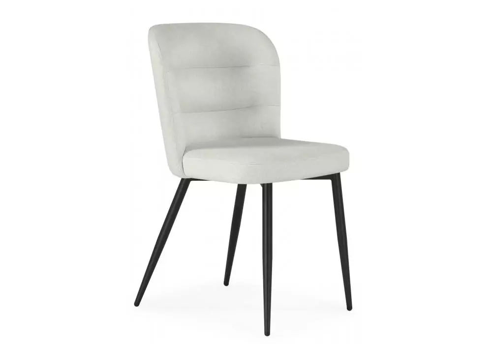 Стул на металлокаркасе Woodville Kilian light beige / black – купить в интернет-магазине Стул на металлокаркасе Woodville Kilian light beige / black – главное изображение продукта