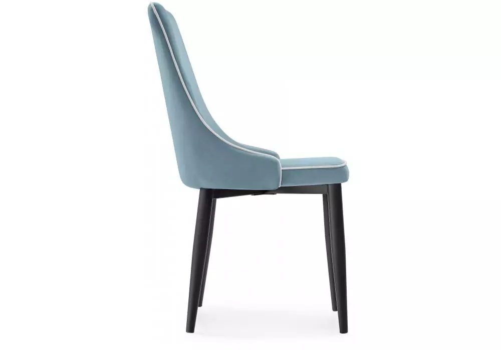 Стул на металлокаркасе Woodville Kora 1 light blue / white / black – дополнительное изображение продукта