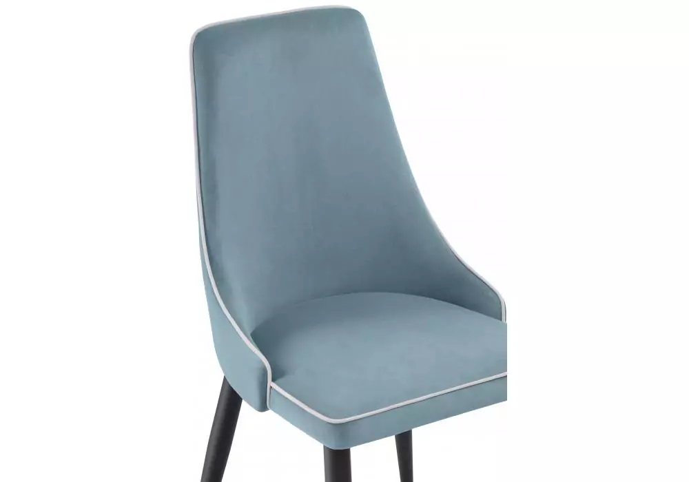 Стул на металлокаркасе Woodville Kora 1 light blue / white / black – дополнительное изображение продукта