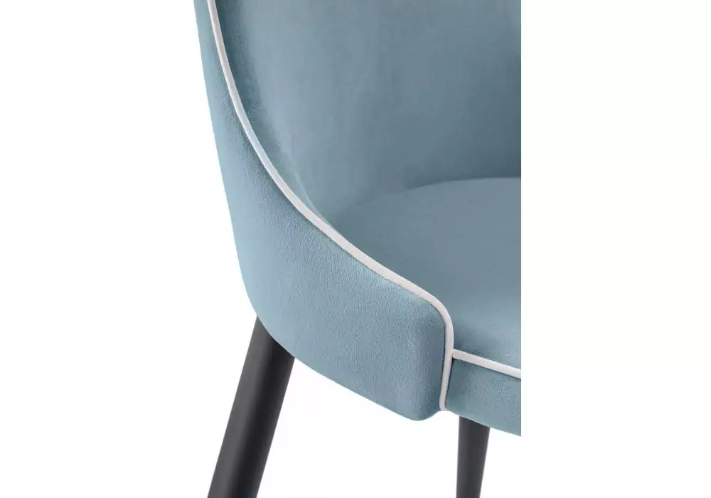 Стул на металлокаркасе Woodville Kora 1 light blue / white / black – дополнительное изображение продукта