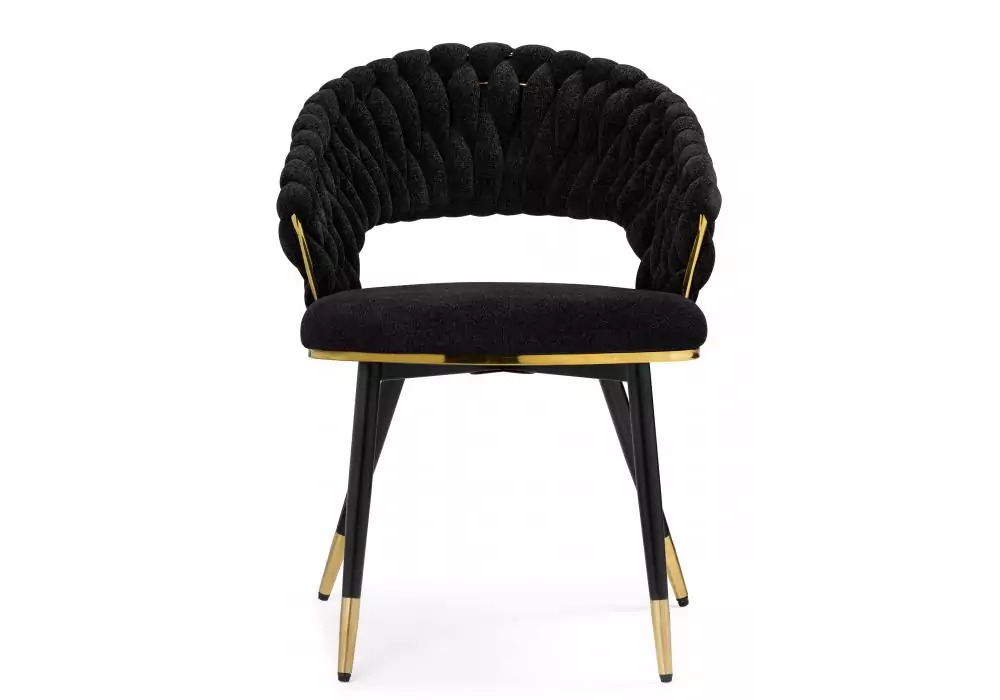 Стул на металлокаркасе Woodville Rakel black / gold – дополнительное изображение продукта